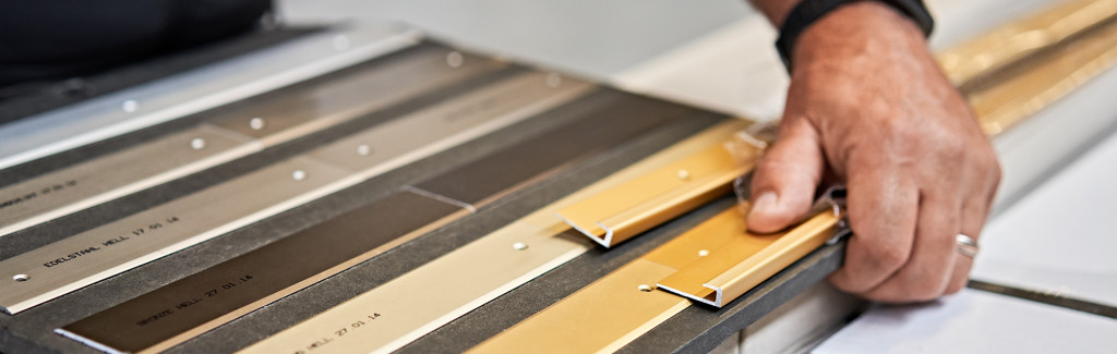 Muster - Sockelleisten aus Holz und Aluminium, Bodenprofile sowie Treppen- und Schwellenprofile
