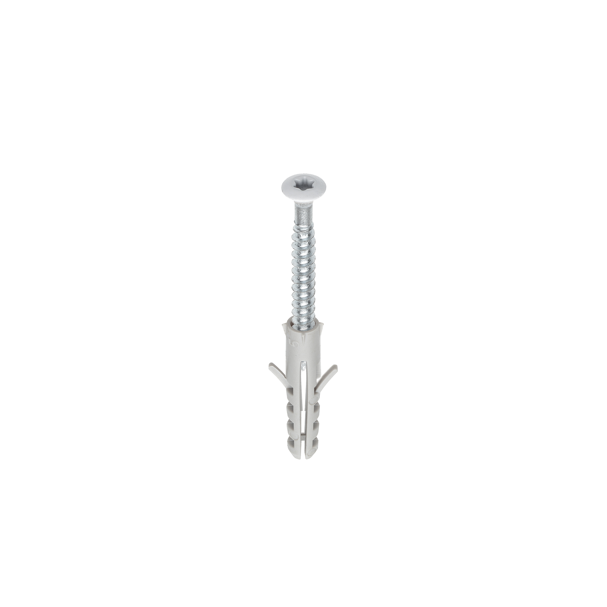 Innenantriebsschrauben weiss mit Dübel 3.5 x 45 mm